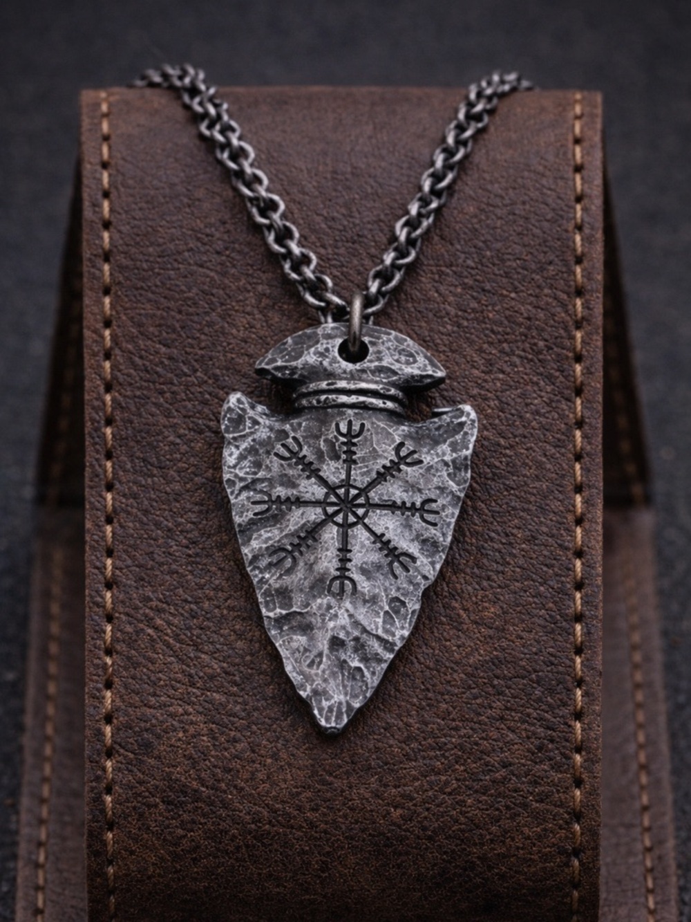 Viking Arrowhead Necklace Stainless Steel Men’s jewelry